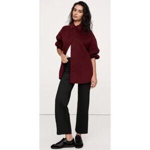 Banana Republic Black Straight Everywhere Ponte Pants Size Large Petite Pull On